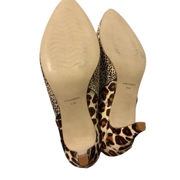 Matisse Cow Hair Womens Animal Leopard Print Moon Walkin Heeled Boot Sz 6 1/2 - Picture 5 of 8